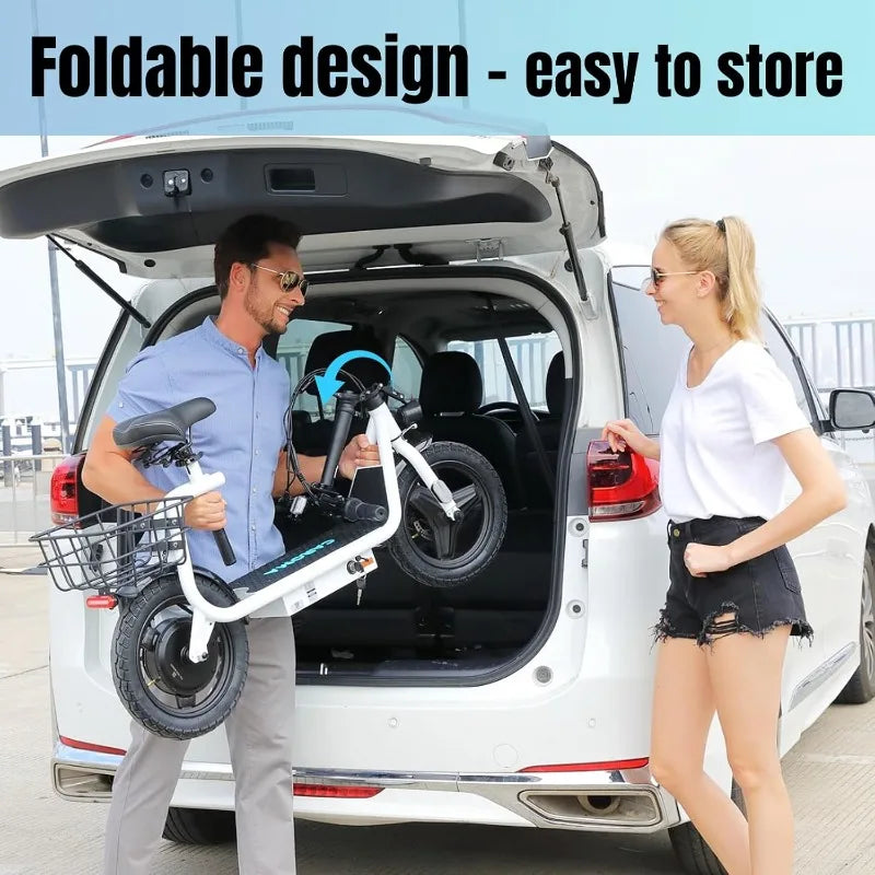 Peak 500W/800W/1200W Electric Scooter Adults, 30Miles Long Range, 14" Tire, 20MPH Top Speed, Adjustable Electric Scooter