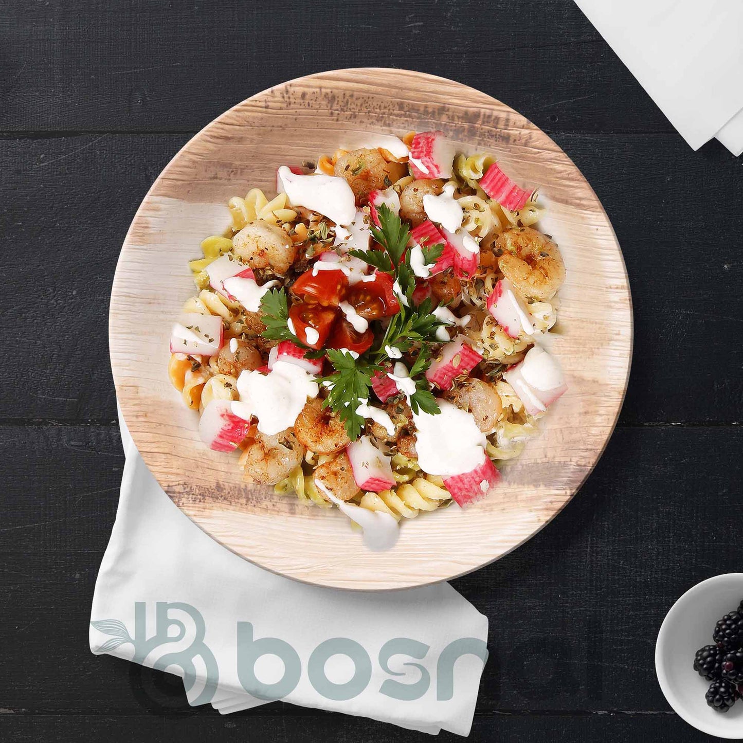 Palm Leaf Biodegradable Round Plates Combo – 50 pcs Set (25 each of 10" & 6" Plates), Eco-Friendly, Compostable, Bamboo-Wood Style, Durable & Restaurant-Grade Alternative to Paper Plates