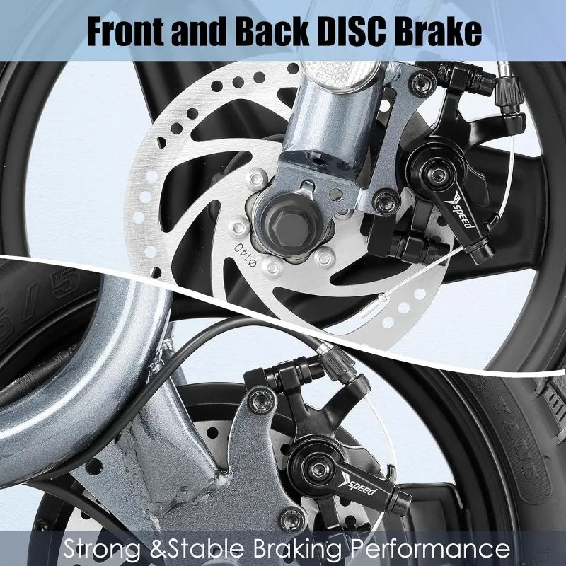 Peak 500W/800W/1200W Electric Scooter Adults, 30Miles Long Range, 14" Tire, 20MPH Top Speed, Adjustable Electric Scooter