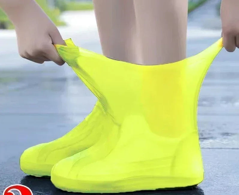 Waterproof Silicone Shoe Covers Protector Anti-Slip Boot For Outdoor Rainy Day Reusable Non-Slip Wear-Resistant Rain Shoe Covers