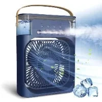 New 3 In 1 Portable Fan AIr Conditioner Household Mini Air Cooler LED Night Light Humidifier Air Adjustment Fan Office Home Fan